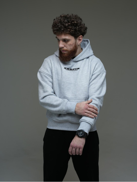 OVERSIZE чоловічий худі, сірий