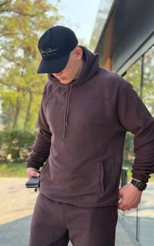 Чоловічий спортивний костюм Polar Fleece шоколад