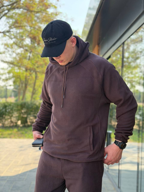 Чоловічий спортивний костюм Polar Fleece шоколад