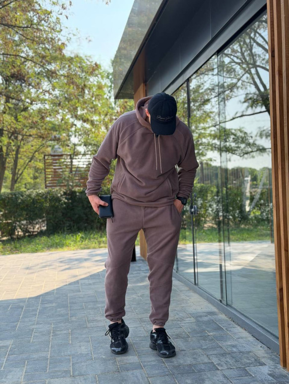 Чоловічий спортивний костюм Polar Fleece мокко